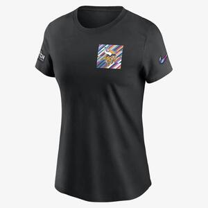 Minnesota Vikings Crucial Catch Sideline Women&#039;s Nike NFL T-Shirt 24300AZUK-ARJ