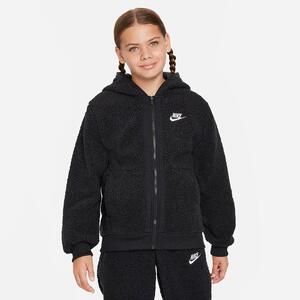 Nike Sportswear Club Fleece Big Kids&#039; Full-Zip Winterized Hoodie FJ6019-010