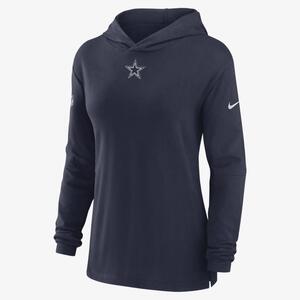 Nike Dri-FIT Sideline (NFL Dallas Cowboys) Women&#039;s Long-Sleeve Hooded Top 00MX41S7RD-3S0