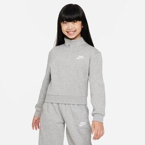 Nike Sportswear Club Fleece Big Kids&#039; (Girls&#039;) 1/2-Zip Long-Sleeve Top FD2930-063