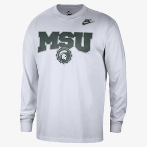 Michigan State Max90 Men&#039;s Nike College Crew-Neck Long-Sleeve T-Shirt FJ7912-100