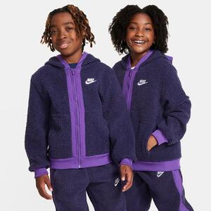 Nike Sportswear Club Fleece Big Kids&#039; Full-Zip Winterized Hoodie FJ6019-555