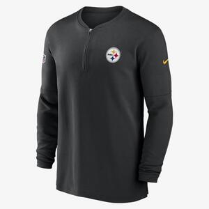 Pittsburgh Steelers Sideline Men’s Nike Dri-FIT NFL 1/2-Zip Long-Sleeve Top 00MF00A7L-0BV