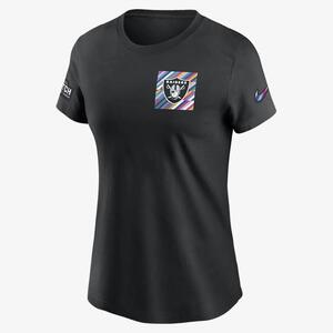 Las Vegas Raiders Crucial Catch Sideline Women&#039;s Nike NFL T-Shirt 24300AZUQ-ARJ