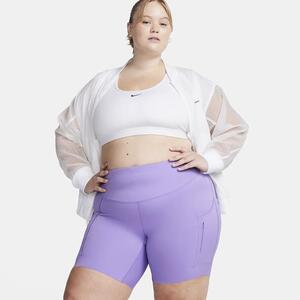Nike Go Women&#039;s Firm-Support High-Waisted 8&quot; Biker Shorts with Pockets (Plus Size) DX3512-567