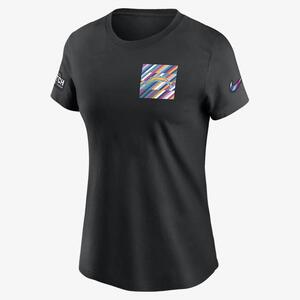 Los Angeles Chargers Crucial Catch Sideline Women&#039;s Nike NFL T-Shirt 24300AZUH-ARJ