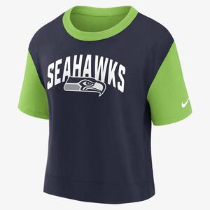 Nike Fashion (NFL Seattle Seahawks) Women&#039;s High-Hip T-Shirt NKZZ012K78-06V