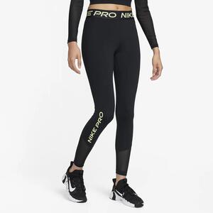 Nike Pro Women&#039;s Mid-Rise Full-Length Leggings FB5687-010