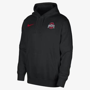 Ohio State Club Fleece Men&#039;s Nike College Pullover Hoodie DZ8797-010