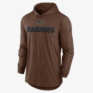Las Vegas Raiders Salute to Service Men’s Nike Dri-FIT NFL Long-Sleeve Hooded Top 010J01CBA2Q-U8F