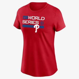 Nike 2022 World Series Dugout (MLB Philadelphia Phillies) Women&#039;s T-Shirt NKAF62QPPW-KMD