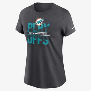 Nike 2022 NFL Playoffs Iconic (NFL Miami Dolphins) Women&#039;s T-Shirt NPAF06F9PX-G0G