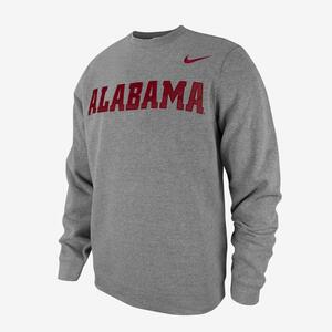 Alabama Club Fleece Men&#039;s Nike College Crew-Neck Sweatshirt M33239T302-ALA