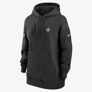Nike Sideline Club (NFL New Orleans Saints) Women&#039;s Pullover Hoodie 00MW00A7W-E7V