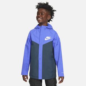 Nike Sportswear Windpuffer Big Kids&#039; (Boys&#039;) Storm-FIT Loose Water-Resistant Hip-Length Hooded Jacket DM8128-413