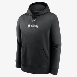 Seattle Mariners Black and White Men&#039;s Nike MLB Pullover Hoodie NKDK00AMVR-A89
