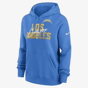 Nike Wordmark Club (NFL Los Angeles Chargers) Women&#039;s Pullover Hoodie 00Z548Y97-06J