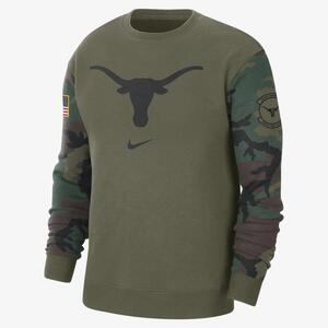Texas Club Fleece Men&#039;s Nike College Crew-Neck Sweatshirt DZ8082-222