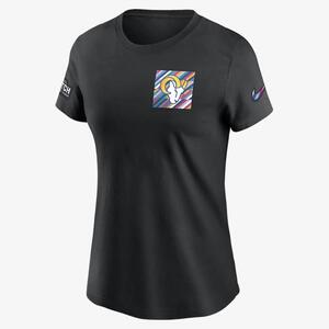 Los Angeles Rams Crucial Catch Sideline Women&#039;s Nike NFL T-Shirt 24300AZUI-ARJ