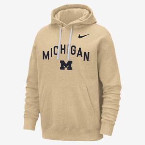 Michigan Club Fleece Men&#039;s Nike College Pullover Hoodie FJ9177-252