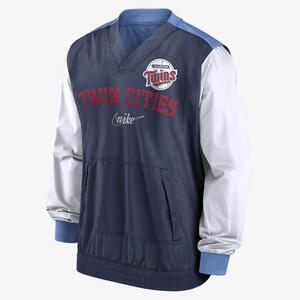 Nike Rewind Warm Up (MLB Minnesota Twins) Men&#039;s Pullover Jacket NMMJ00KPMNT-0RB