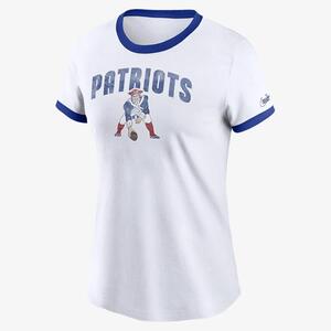 Nike Rewind (NFL New England Patriots) Women&#039;s Ringer T-Shirt 00D0481M8KV-06M