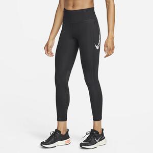 Nike Fast Women&#039;s Mid-Rise 7/8 Running Leggings with Pockets FN3268-010