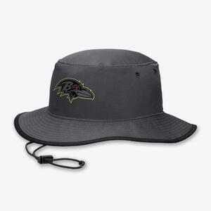 Baltimore Ravens Volt Boonie Men&#039;s Nike Dri-FIT NFL Bucket Hat 01JJ06UY8G-KTR