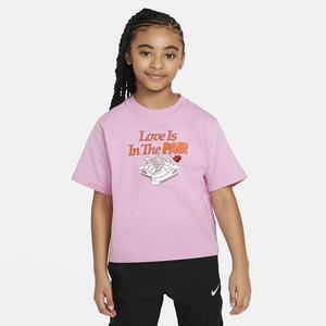 Nike Sportswear Big Kids&#039; (Girls&#039;) Boxy T-Shirt FN9687-629