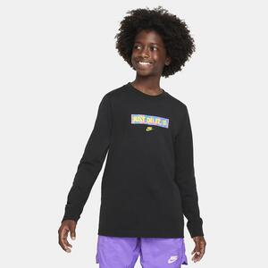 Nike Sportswear Big Kids&#039; Long-Sleeve T-Shirt FN9636-010