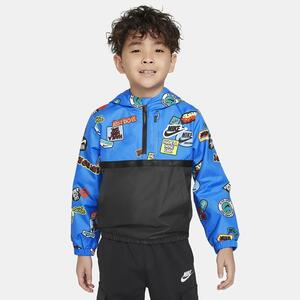 Nike Half-Zip Print Blocked Anorak Little Kids&#039; Jacket 86K536-B68