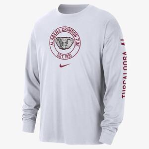 Alabama Max90 Men&#039;s Nike College Long-Sleeve T-Shirt FQ5248-100