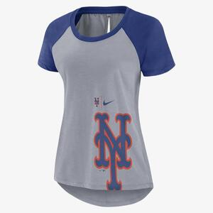 Nike Summer Breeze (MLB New York Mets) Women&#039;s Top NMME00JTNME-03Z