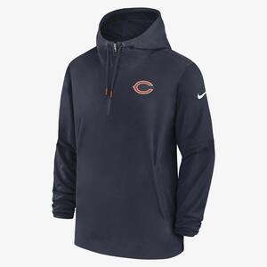 Chicago Bears Sideline Men’s Nike NFL 1/2-Zip Hooded Jacket 00MI41L7Q-EU6