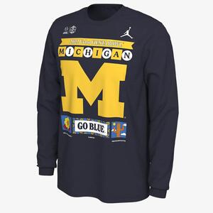 Michigan Bowl Bound Playoff Men&#039;s Jordan College Football Long-Sleeve T-Shirt FQ5860-419