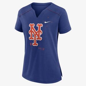 Nike Breathe Pure Pride (MLB New York Mets) Women&#039;s Notch Neck T-Shirt NMMB156NNME-03X