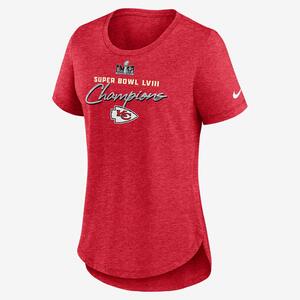 Kansas City Chiefs Super Bowl LVIII Champions Classic Women&#039;s Nike NFL T-Shirt NKMVEX487GX-T3T