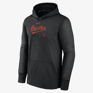 Baltimore Orioles Authentic Collection Practice Men&#039;s Nike Therma MLB Pullover Hoodie NAC3912ZOLE-J37