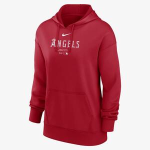 Los Angeles Angels Authentic Collection Practice Women&#039;s Nike Dri-FIT MLB Pullover Hoodie 01MN163NANG-J37