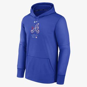 Atlanta Braves City Connect Practice Men&#039;s Nike Therma MLB Pullover Hoodie NAC3B348AW-41G