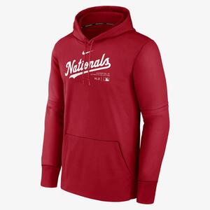 Washington Nationals Authentic Collection Practice Men&#039;s Nike Therma MLB Pullover Hoodie NAC3163NWTL-J37