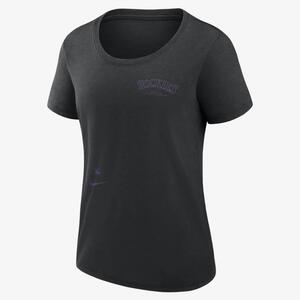 Colorado Rockies Authentic Collection Early Work Women&#039;s Nike Dri-FIT MLB T-Shirt 01MM00ADNV-K7E