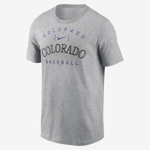 Colorado Rockies Home Team Athletic Arch Men&#039;s Nike MLB T-Shirt N19906GDNV-X00