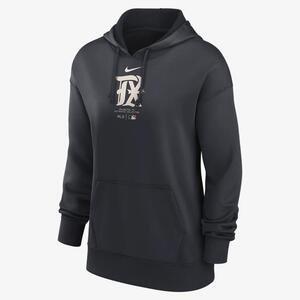 Texas Rangers Authentic Collection City Connect Practice Women&#039;s Nike Dri-FIT MLB Pullover Hoodie 01MN11L5TER-41G