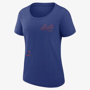 New York Mets Authentic Collection Early Work Women&#039;s Nike Dri-FIT MLB T-Shirt 01MM4EWNME-K7E