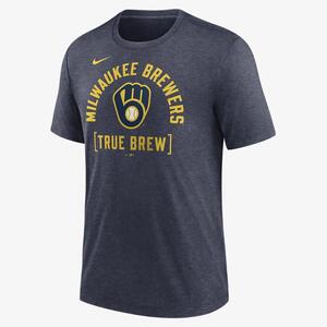 Milwaukee Brewers Swing Big Men&#039;s Nike MLB T-Shirt NJFDEX52MZB-J21