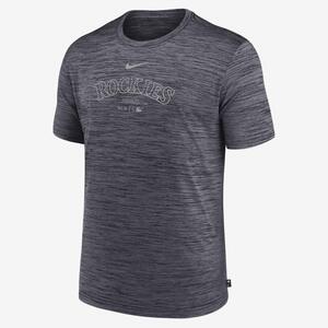 Colorado Rockies Authentic Collection Practice Velocity Men&#039;s Nike Dri-FIT MLB T-Shirt NKM500ADNV-J37