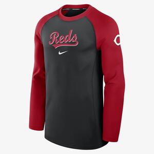 Cincinnati Reds Authentic Collection Game Time Men&#039;s Nike Dri-FIT MLB Long-Sleeve T-Shirt 013D089NRED-RHE