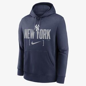 New York Yankees Club Slack Men&#039;s Nike MLB Pullover Hoodie NKDK44BNK-1TG