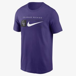 Colorado Rockies Team Swoosh Lockup Men&#039;s Nike MLB T-Shirt N19951LDNV-YK1